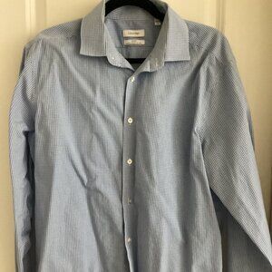Calvin Klein Shirt Men's blue/white checker